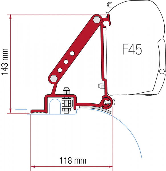 Fiamma Adapter Kit Ducato /Jumper