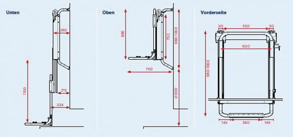 Br-Systems Fahrradträger Bike Lift, 12 V, 2 Räder