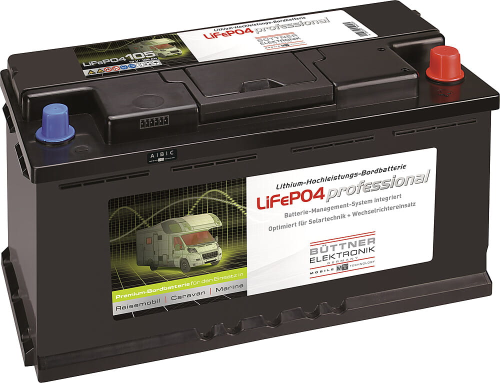 BÜttner Elektronik Bord-Versorgungsbatterie Li - Ionen 105 Ah für