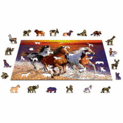 Wooden City Wild Horses On The Beach Gr. L Holz Puzzle