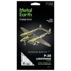 Metal Earth Iconx Lockheed P-38 Lightning Flugzeug Metall Modellbau