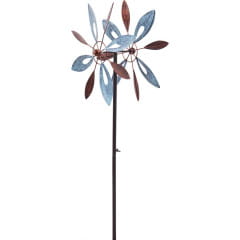 Kinetic Art Copper Flower Duett Windspiel