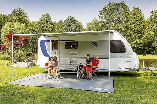 Fiamma Sackmarkise Caravanstore Tuchfarbe Royal Blue