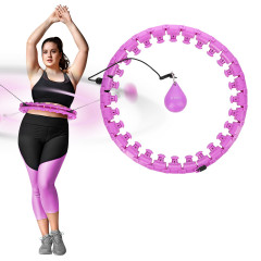 HMS Plus Size Violet Hula-Hoop-Reifen mit Massagepunkten &amp; Schwerkraftball Kyler