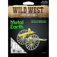 Wild West Gatling Gun (Maschinengewehr) 3D Metall Bausatz