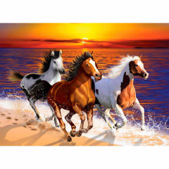 Wooden City Wild Horses On The Beach Gr. M Holz Puzzle