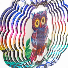 Kinetic Art 3D Flashy Owl Windspiel