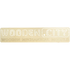 Wooden City Logo L rectangular Modellbau Holz