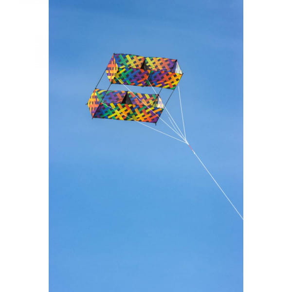 HQ Hargrave Box Kite Rainbow Mesh Drachen