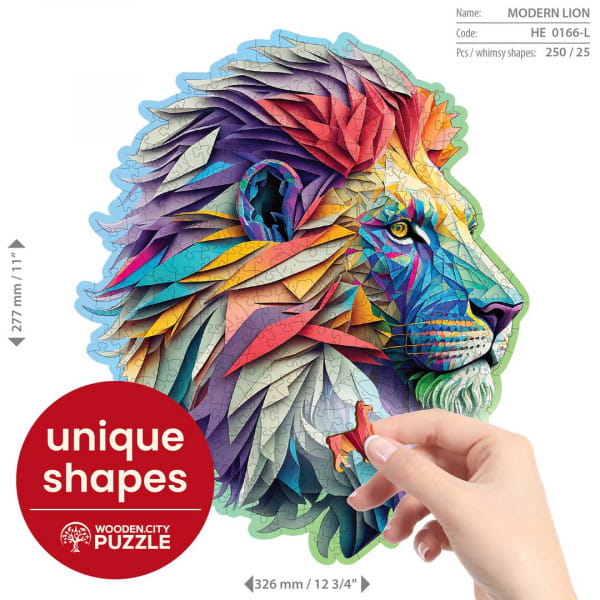 Wooden City Modern Lion Holzpuzzle