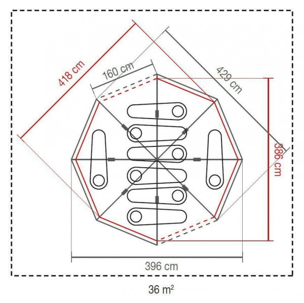 Coleman Zelt &#039;Octagon BlackOut&#039; 8P