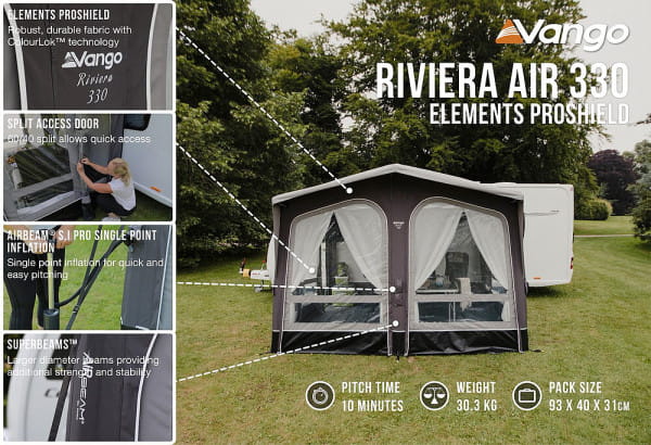 Vango Caravan Vorzelt Riviera Air Elements Proshield