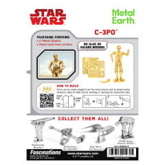 C-3PO (Goldenes Modell) 3D Metall Bausatz