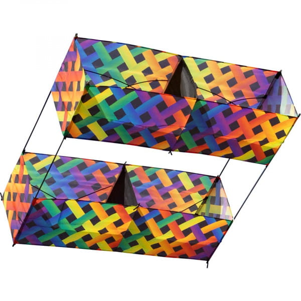 HQ Hargrave Box Kite Rainbow Mesh Drachen