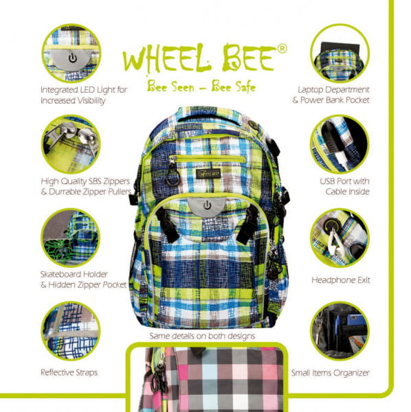 Wheel Bee LED Rucksack