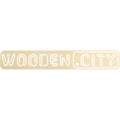 Wooden City Logo M rectangular Modellbau Holz