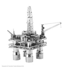 Offshore Oil Rig & Tanker 3D Metall Bausatz