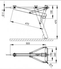 Al-Ko Steckstütze Compact 800 Kg