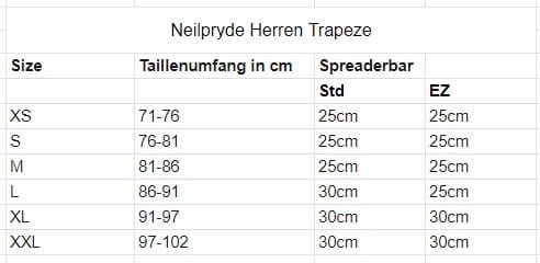 Neilpryde EVO Herren Windsurf &amp; Kite Trapez
