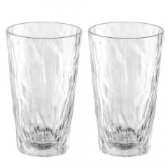 Koziol Trinkglas Club No. 6, Superglas 300 Ml 2er-Set Crystal Clear