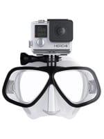 Octomask Freediver Taucherbrille mit GoPro/Actionpro Halterung clear