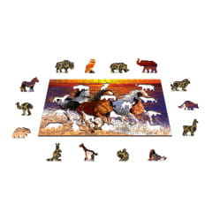 Wooden City Wild Horses On The Beach Gr. M Holz Puzzle