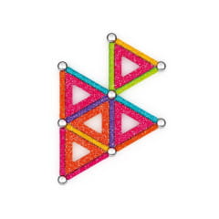 Geomag Glitter Panels Recycled 35 Magnet Baukasten