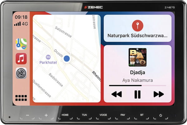 Zenec Infotainer Z-N875 1-Din 9 Zoll Display