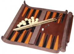 Leathersafe &#039;Roll &amp; Play Packgammon