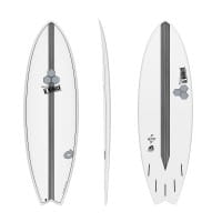 Surfboard CHANNEL ISLANDS X-lite Pod Mod 6.6 weiss