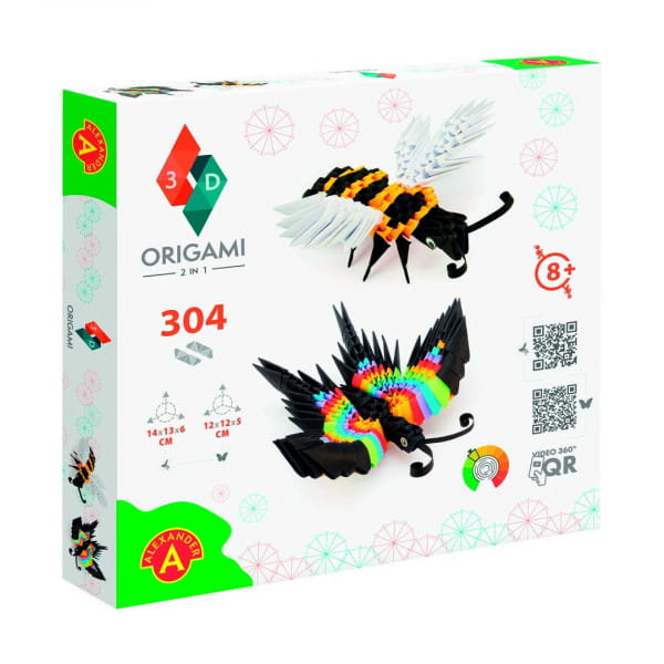 ORIGAMI 3D Biene und Schmetterling Origami Set