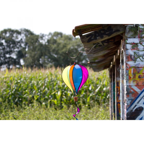 HQ Hot Air Balloon Twist Rainbow Mini Windspiel