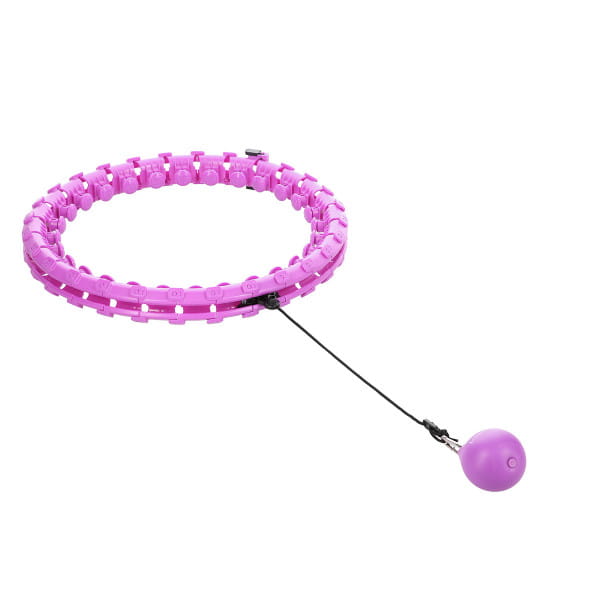 HMS Plus Size Violet Hula-Hoop-Reifen mit Massagepunkten &amp; Schwerkraftball Kyler