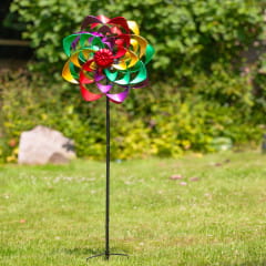 Kinetic Art Rainbow Flower Duett Windspiel