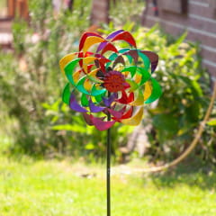 Kinetic Art Rainbow Flower Duett Windspiel