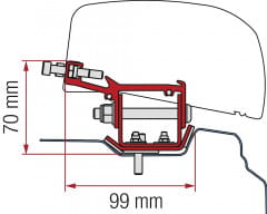 Fiamma Adapter 2-Tlg. Renault Trafic L2 Ab 2014 Für F40van