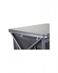 Crespo Faltbarer Küchenschrank Mit Ablageplatte, Grau