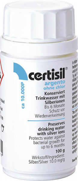 Certisil Trinkwasserreiniger Argento Pulver