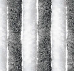 Arisol Superflausch-Türvorhang Grau/Weiß