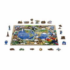 Wooden City Animal Kingdom Map Gr. L Holz Puzzle