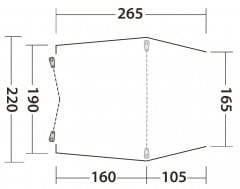 Outwell Sandcrest S Heckklappe Zelt