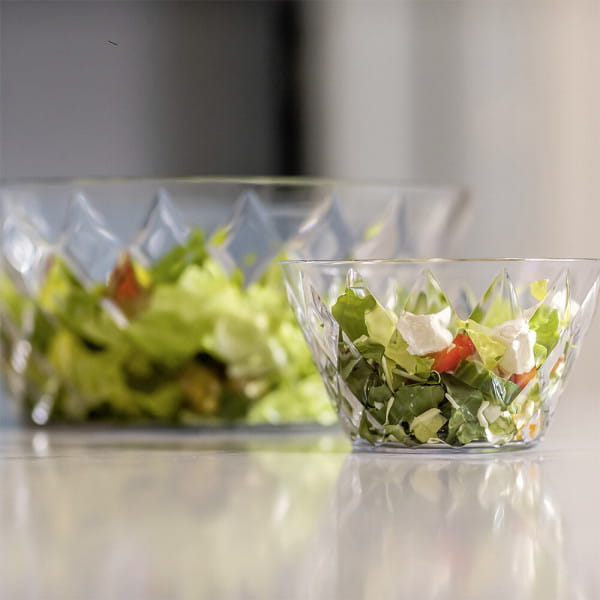 Koziol Salatschale Crystal Mit 4 Portionsschalen Fb. Crystal Clear