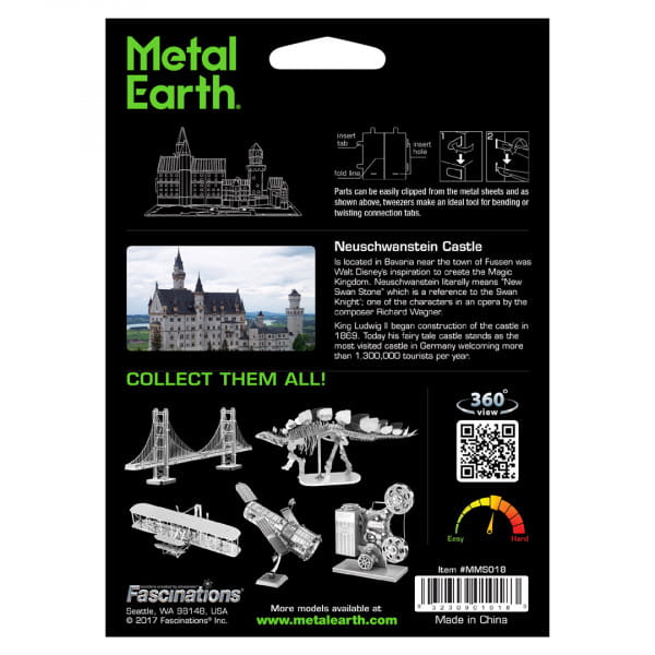 Schloss Neuschwanstein 3D Metall Bausatz