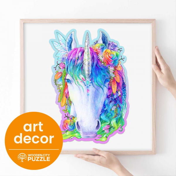 Wooden City Stylish Unicorn Holzpuzzle