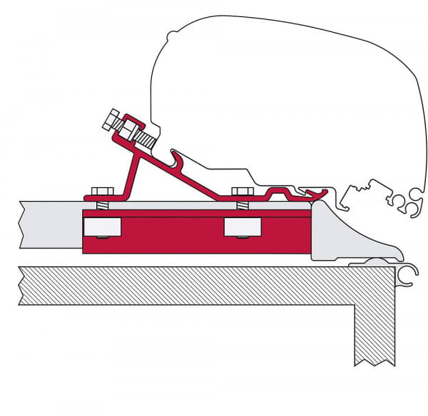 Fiamma Adapter Fixing Bar