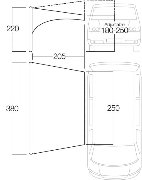 Vango Sonnensegel Vango Air Beam Sky Canopy Für Caravan &amp; Motorhome