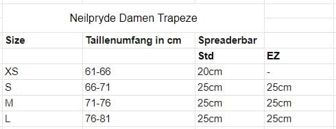 Neilpryde EVO Damen Windsurf &amp; Kite Trapez