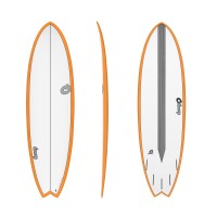 Surfboard TORQ Epoxy TET CS 6.3 Fish Carbon Orange