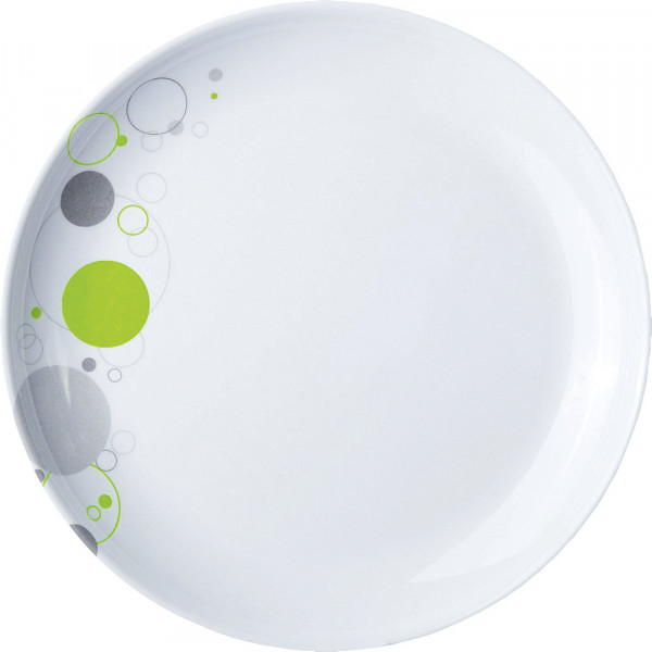 Brunner Essteller Space 25 Cm Weiß/Grau/Lime