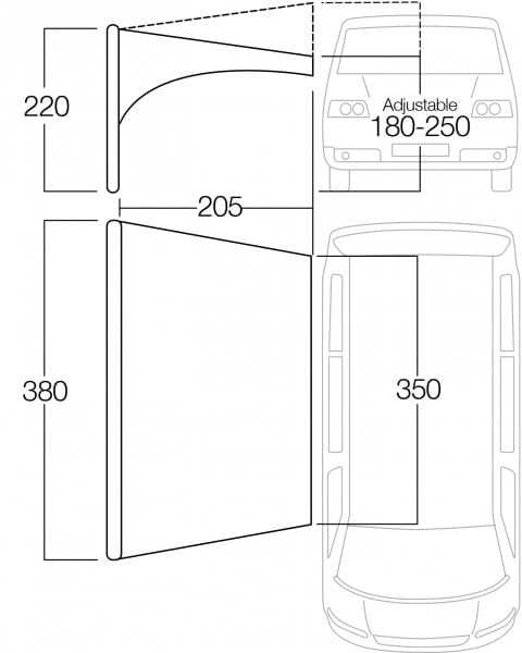 Vango Sonnensegel Vango Air Beam Sky Canopy Für Caravan &amp; Motorhome